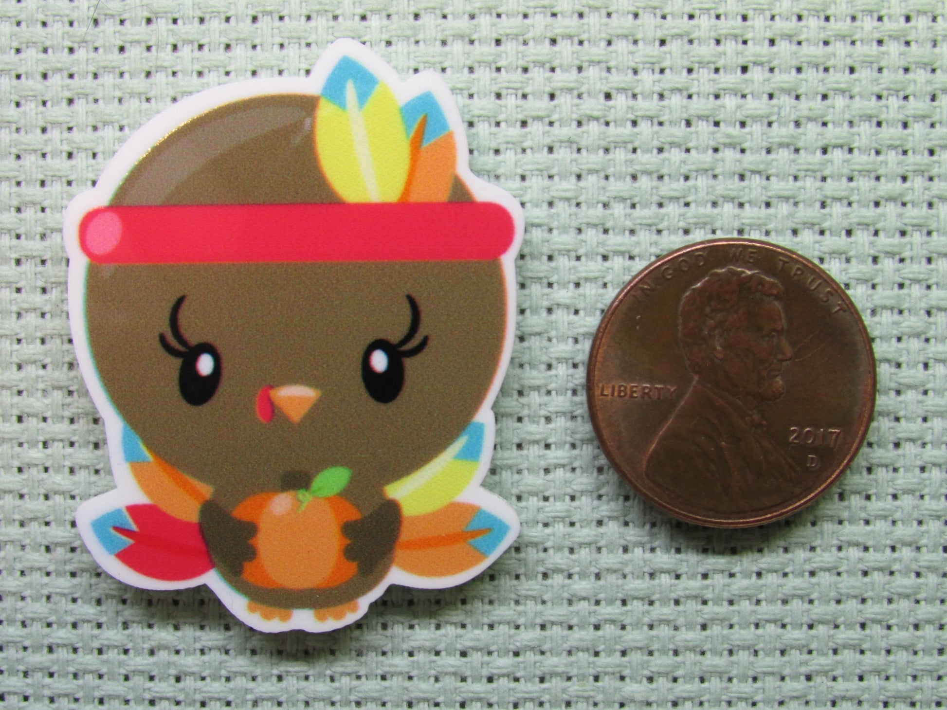 Second view of the Native American Turkey Needle Minder