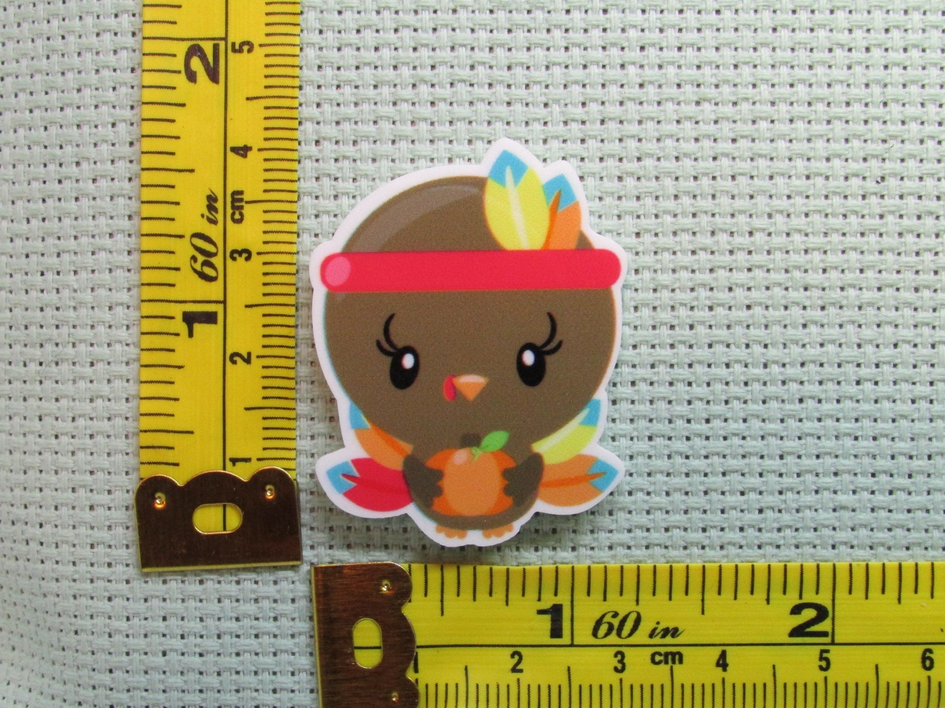 Third view of the Native American Turkey Needle Minder