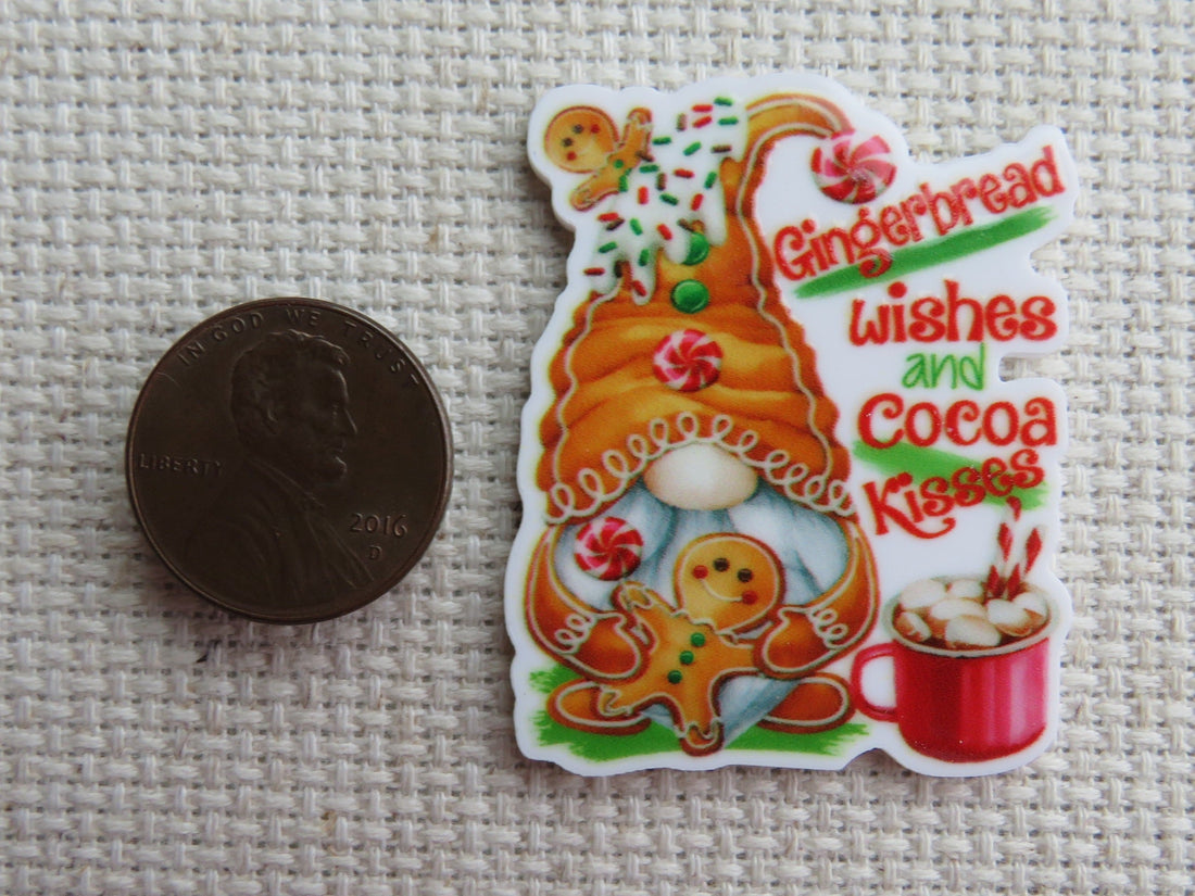 First view of Gingerbread Gnome Needle Minder.