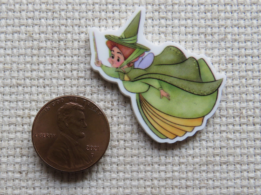 First view of green fairy Needle Minder.