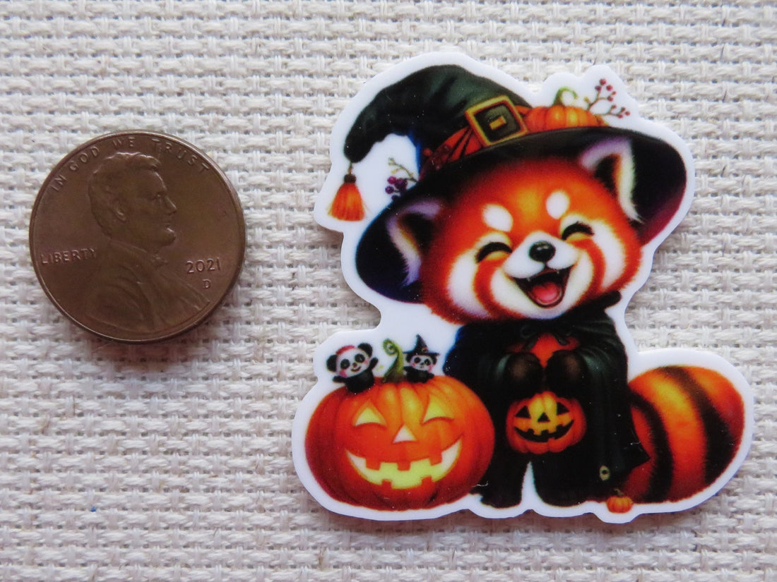 First view of Red Panda Witchy Fun Needle Minder.
