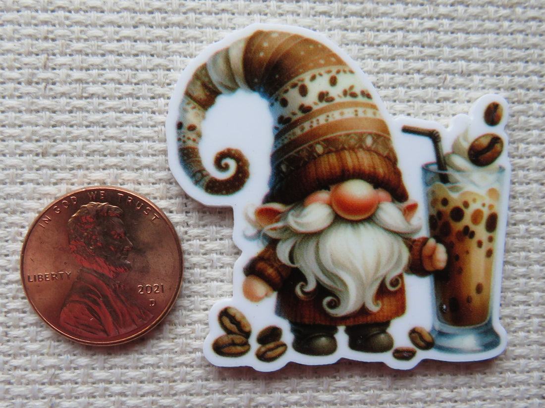 First view of Tall Latte Gnome Needle Minder.