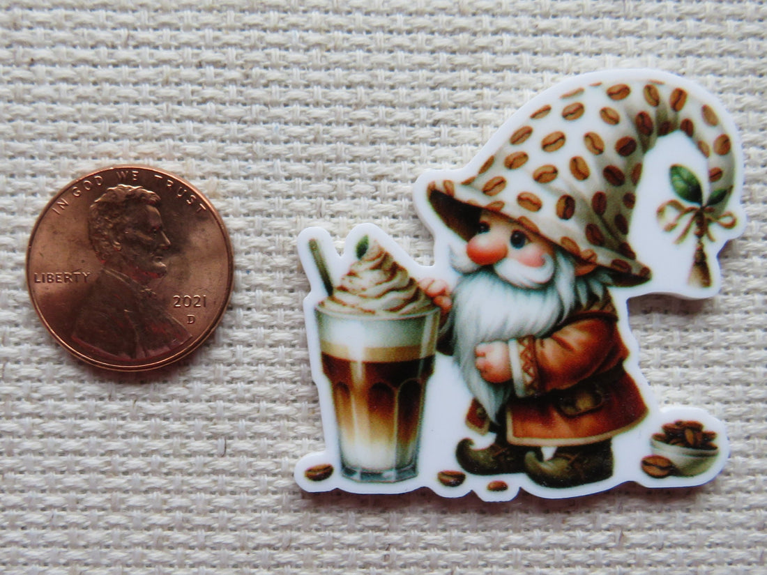 First view of Coffee Latte Gnome Needle Minder.